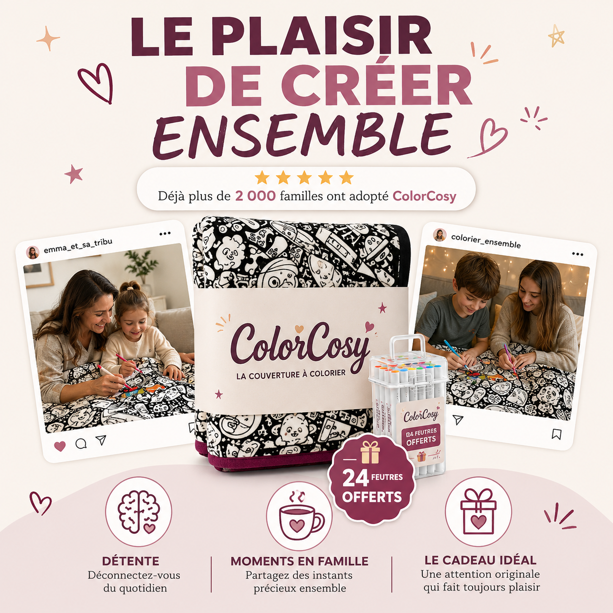 Couverture à colorier | CosyColor®