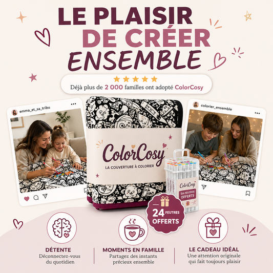 Couverture à colorier | CosyColor®